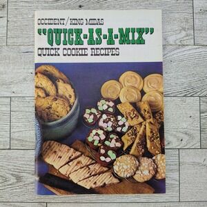 Occident King Midas Quick-As-A-Mix Vtg 1960s Cookbook Booklet Recipes VERY‎ GOOD